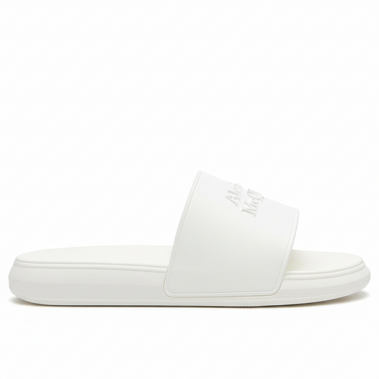 Alexander McQueen Rubber Pool Slide "White"