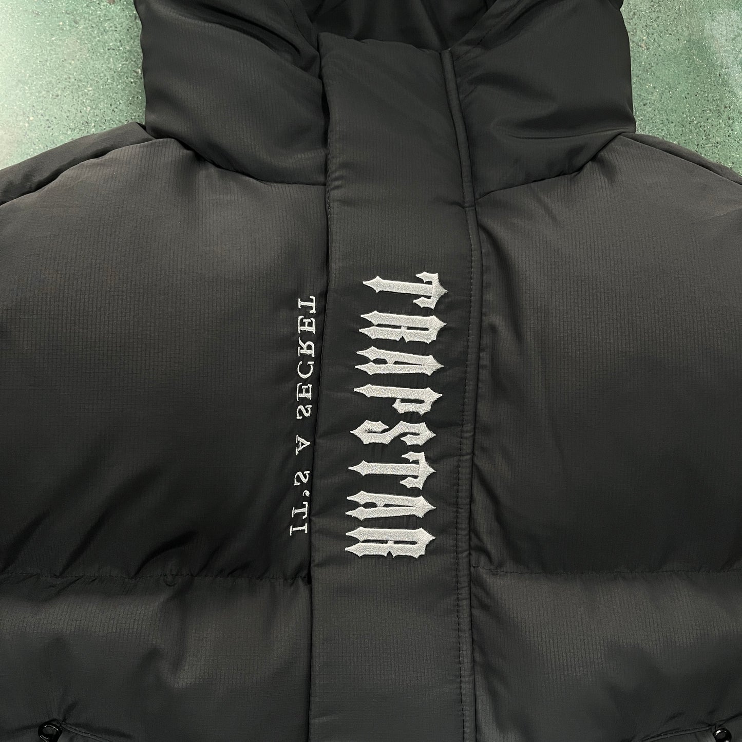 Trapstar Decoded Down Jacket "Black-Grey Gradient"