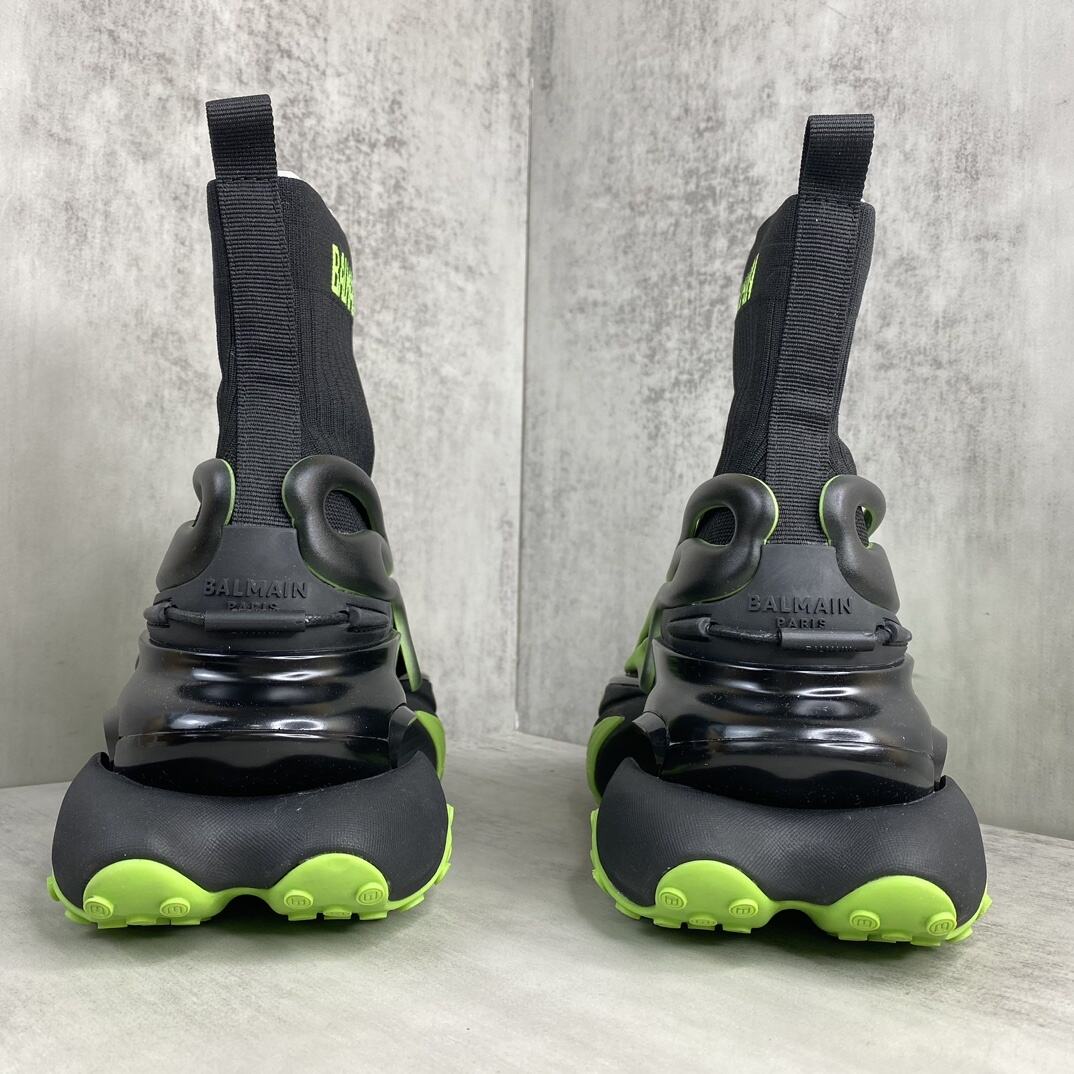 Balmain Unicorn High-Tops "Black-Green"