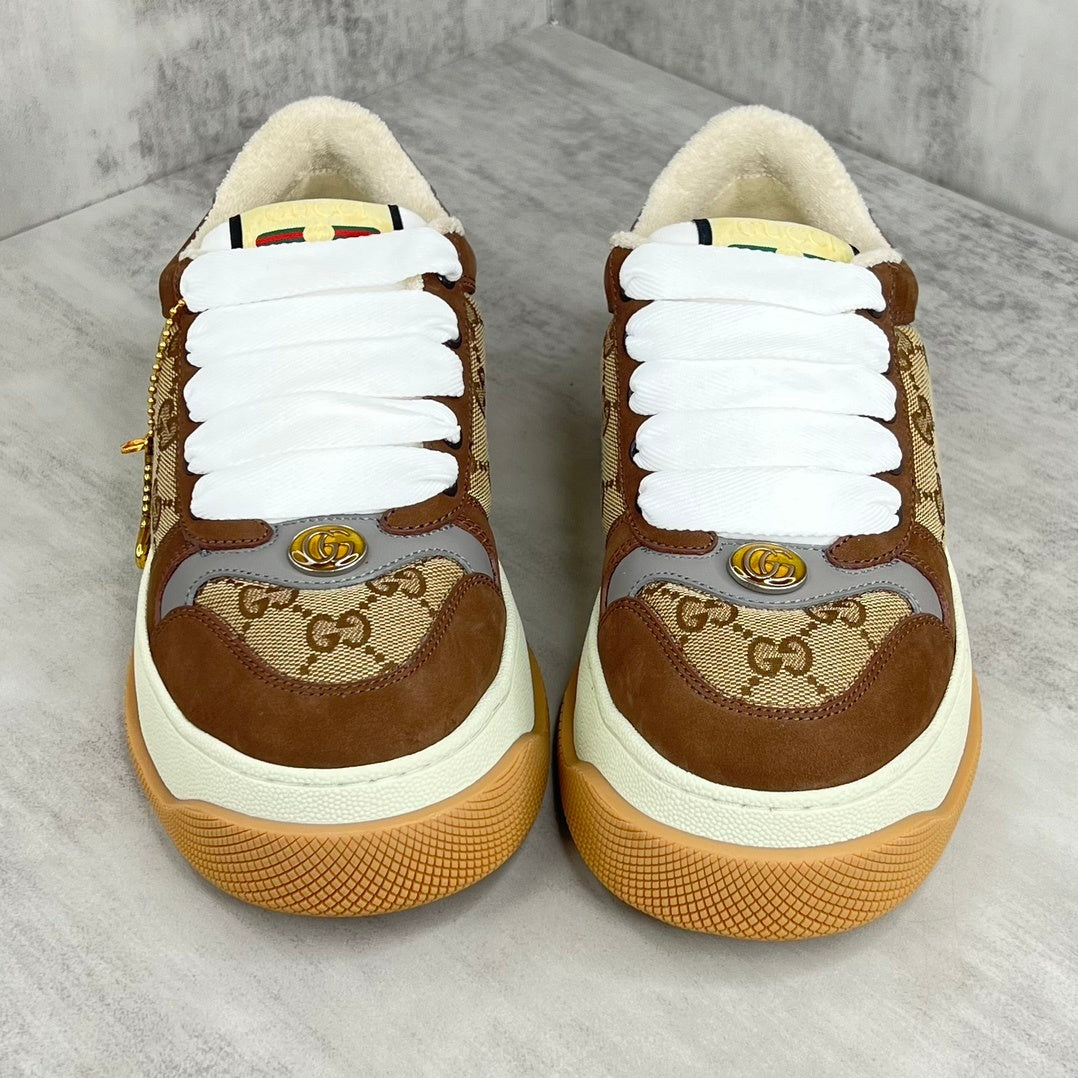 Gucci Screener Double "Beige-Brown Monogram"