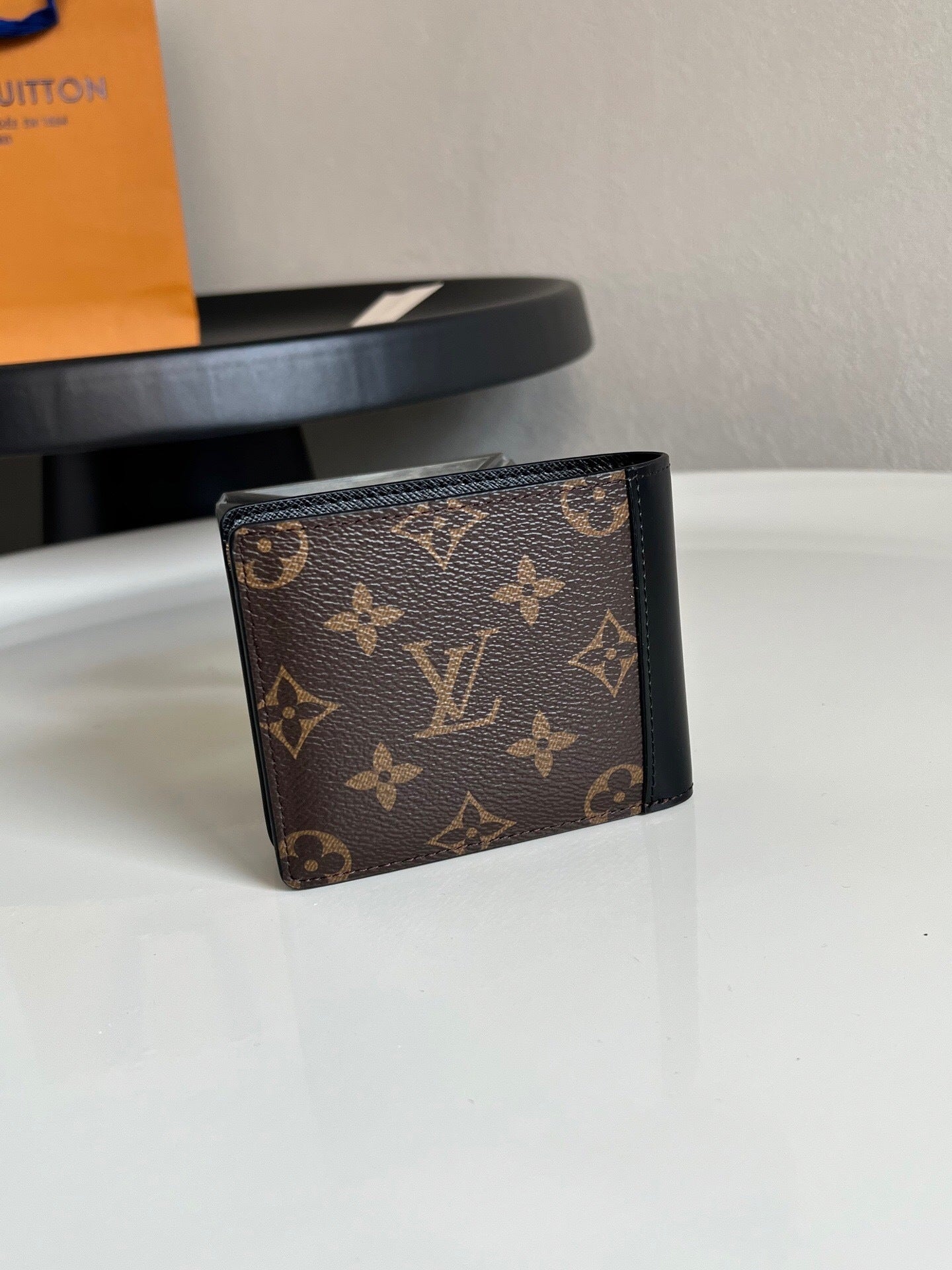 Louis Vuitton Multiple Wallet "Monogram Macassar Canvas"