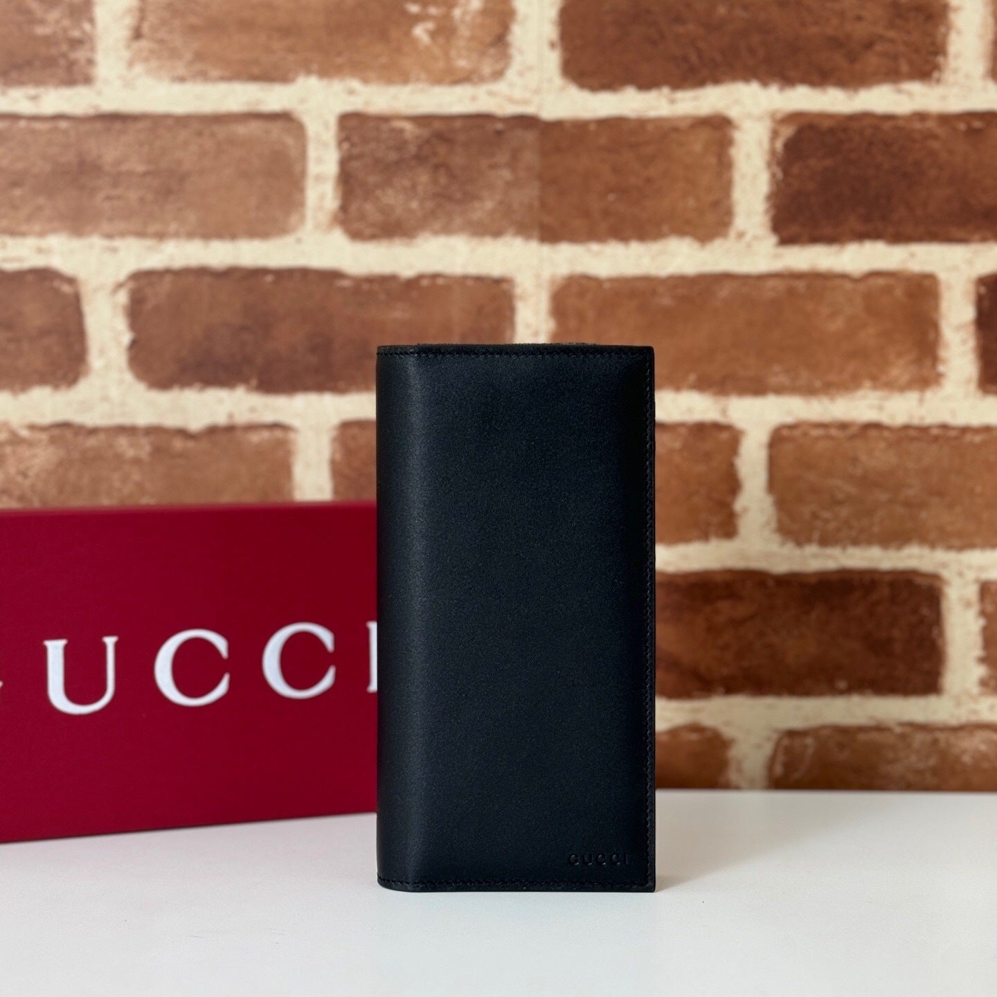 Gucci GG Emblem Leather Wallet
