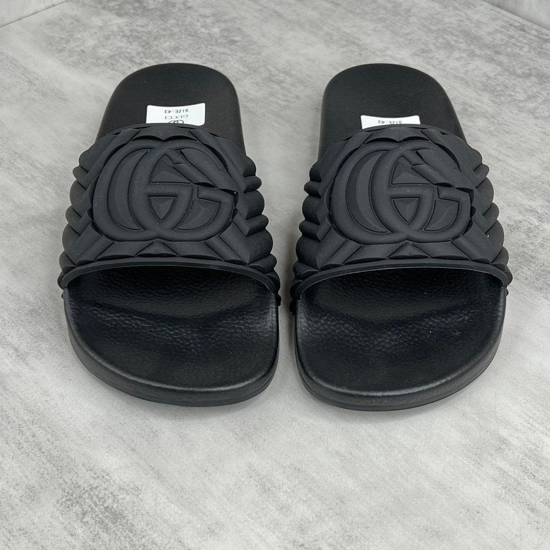 Gucci Matelasse Slides "Black"