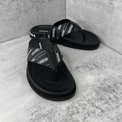 Balenciaga Flip-Flops "Black-White"