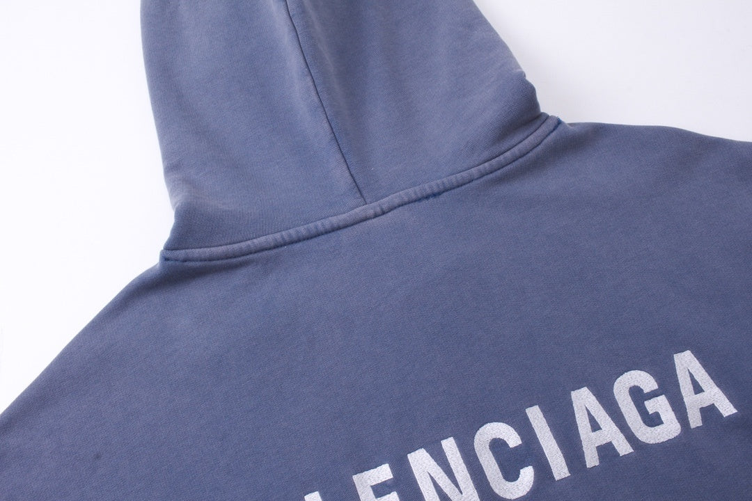 Balenciaga Hoodie "Blue-White"