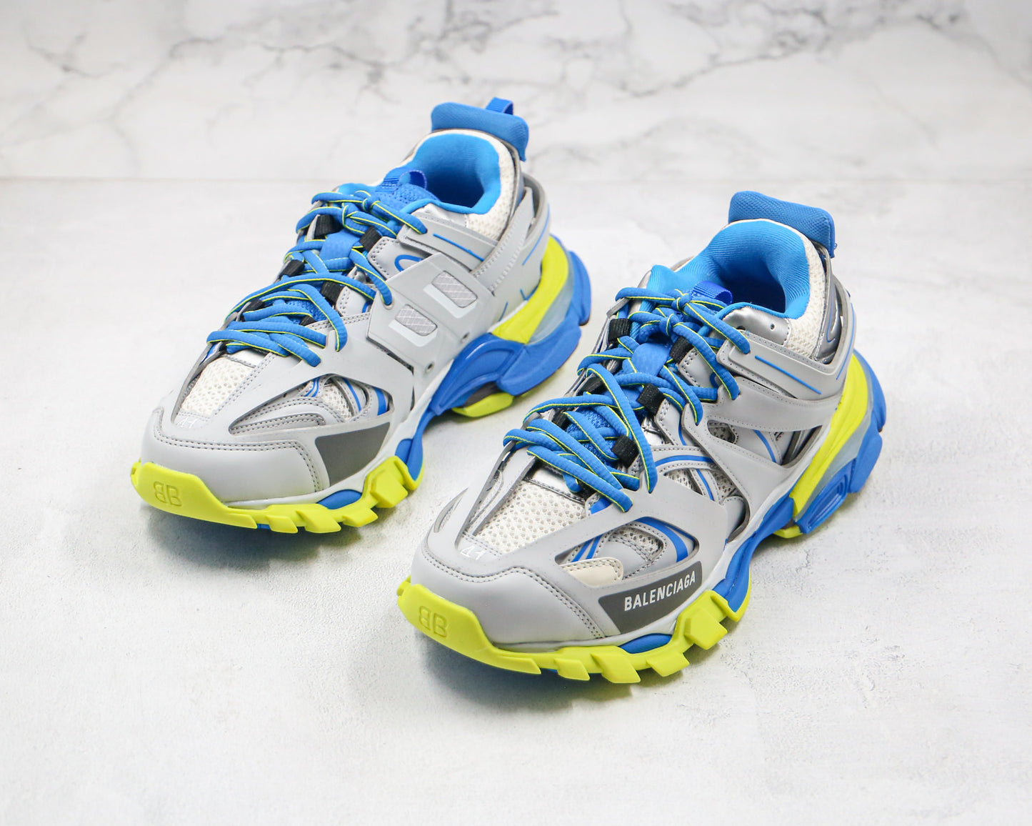 Balenciaga Track "Grey-Blue-Yellow"