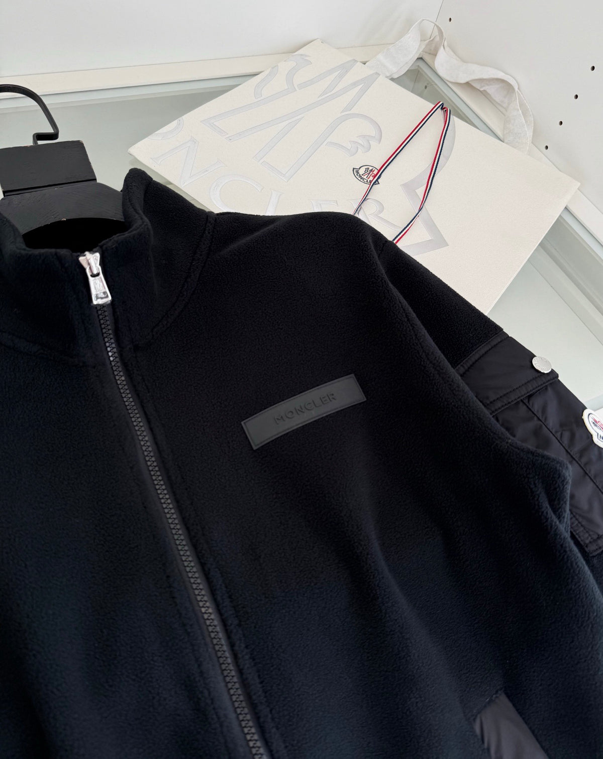 Moncler Fleece Zip Jacket "Black"