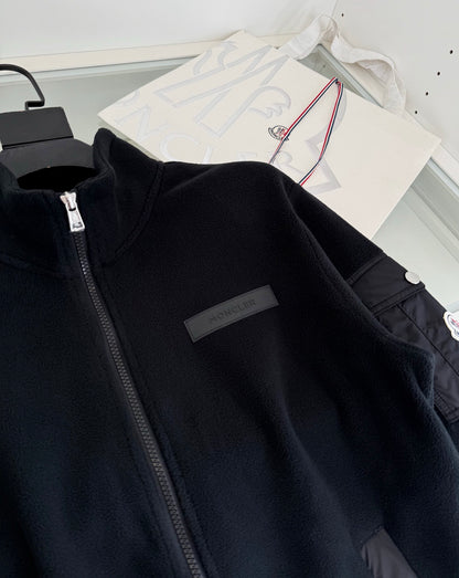 Moncler Fleece Zip Jacket "Black"