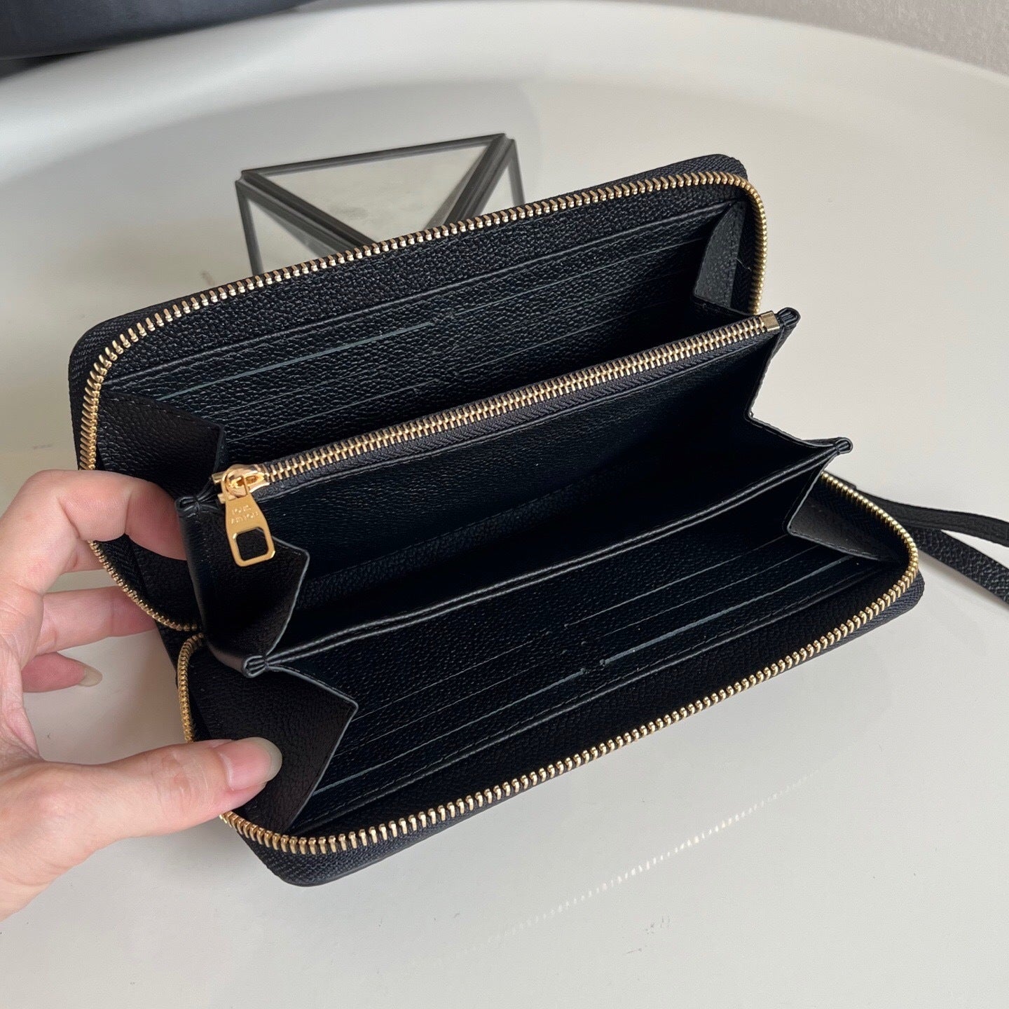 Louis Vuitton Zippy Wallet "Bicolor Monogram Empreinte Leather"