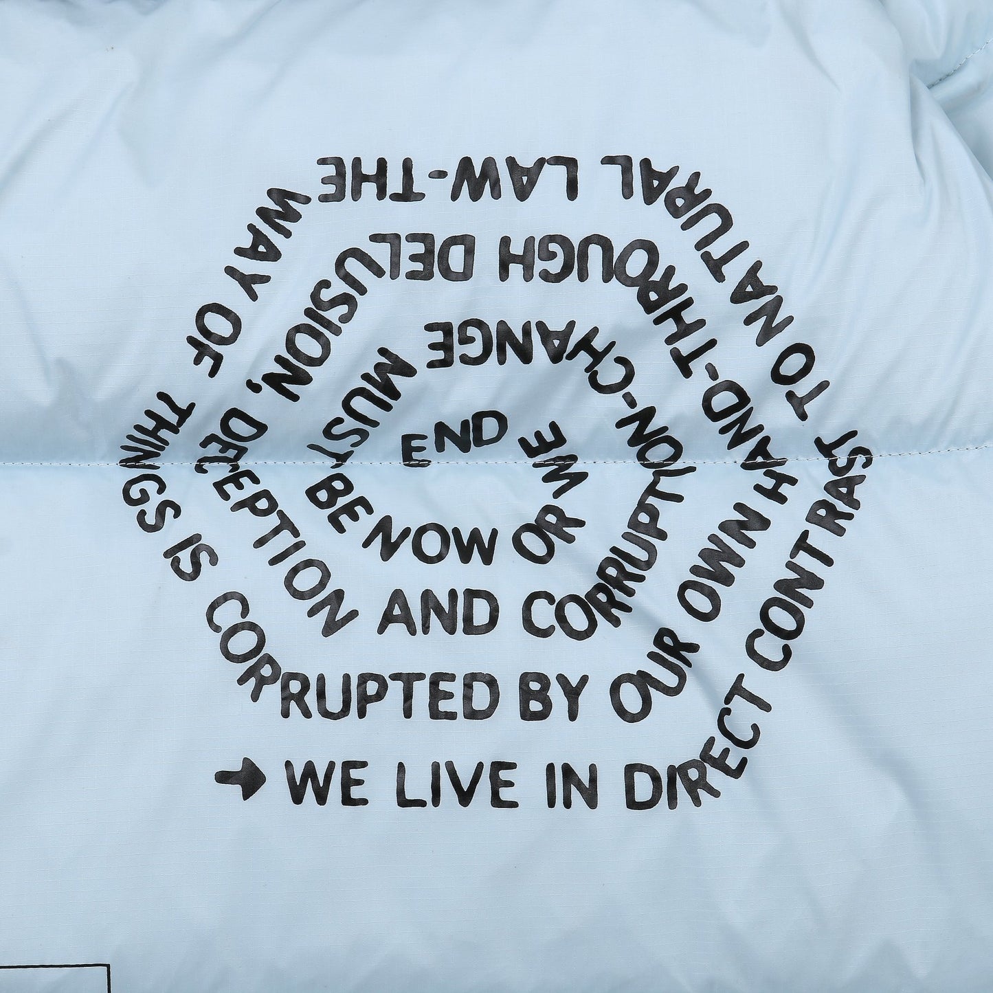 Brain Dead x The North Face Down Jacket "Baby Blue-Black"