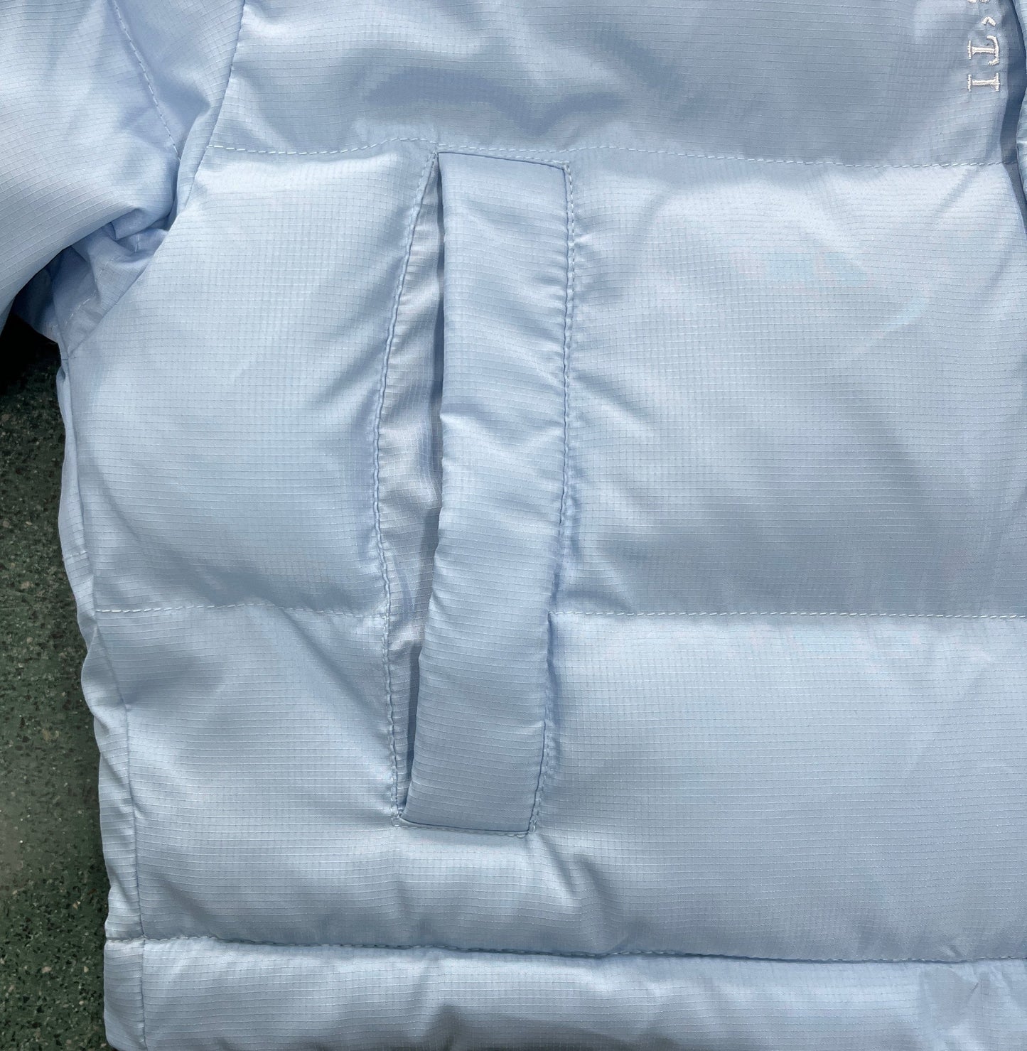 Trapstar Short Decoded 2.0 Down Jacket "Ice Blue"
