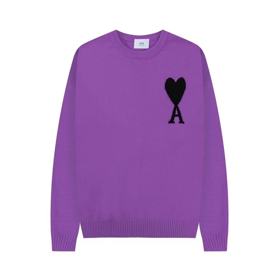 AMI Paris Ami De Coeur Sweater "Purple"