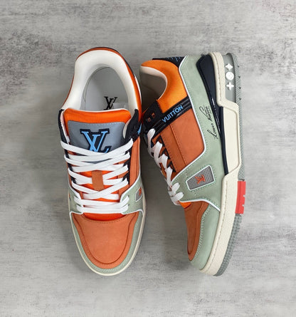 Louis Vuitton Trainers "Orange-Beige-Black"