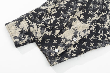 Louis Vuitton Monogram Shirt "Black-Beige"