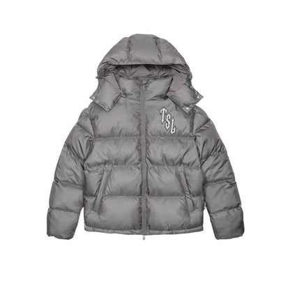 Trapstar Shooters Down Jacket "Grey-Reflective Logo"