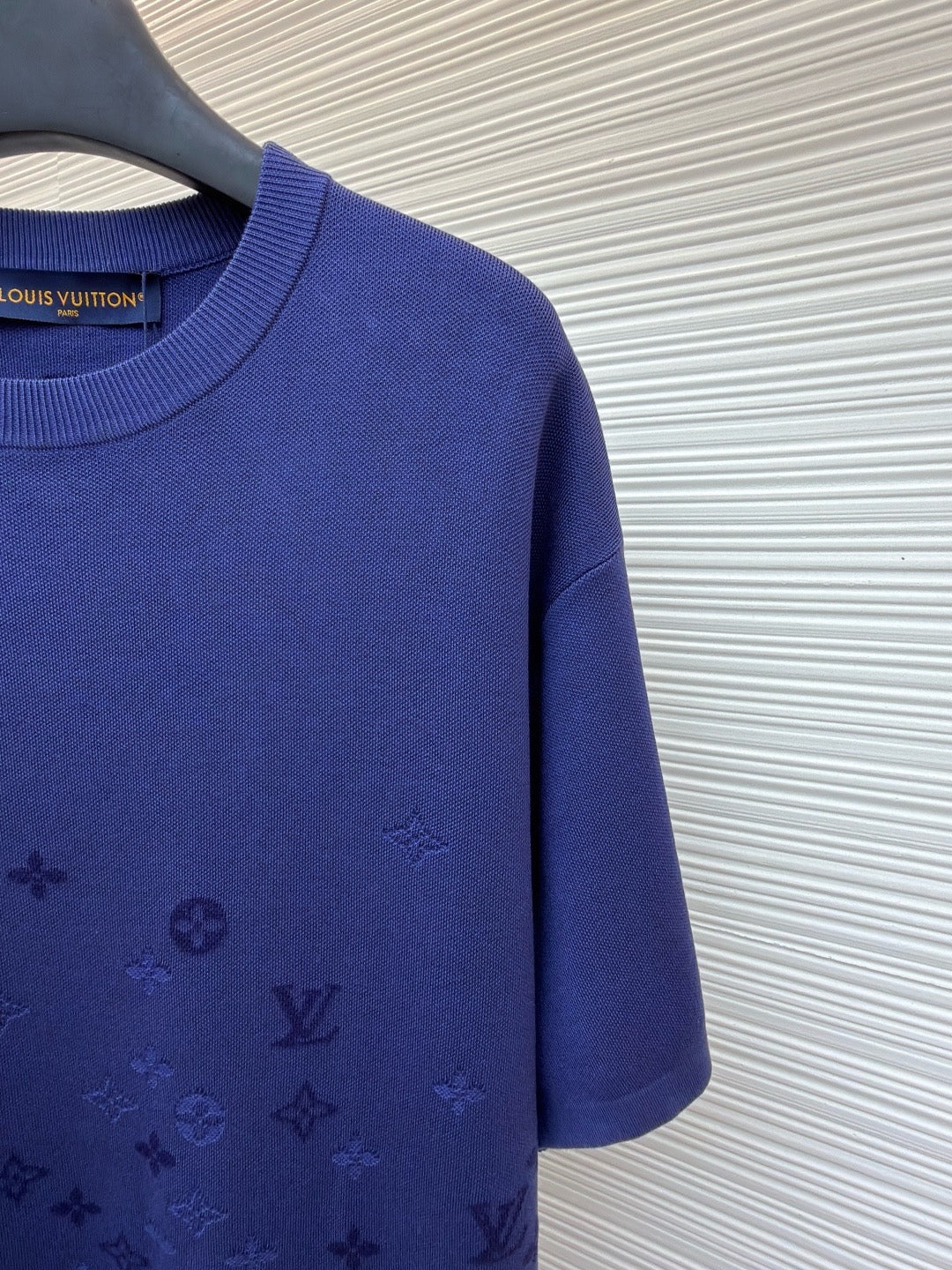 Louis Vuitton Gradient Signature Flock Print T-Shirt "Blue"