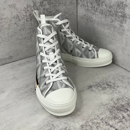 Dior B23 High-Top "Light Grey CD Diamonds"