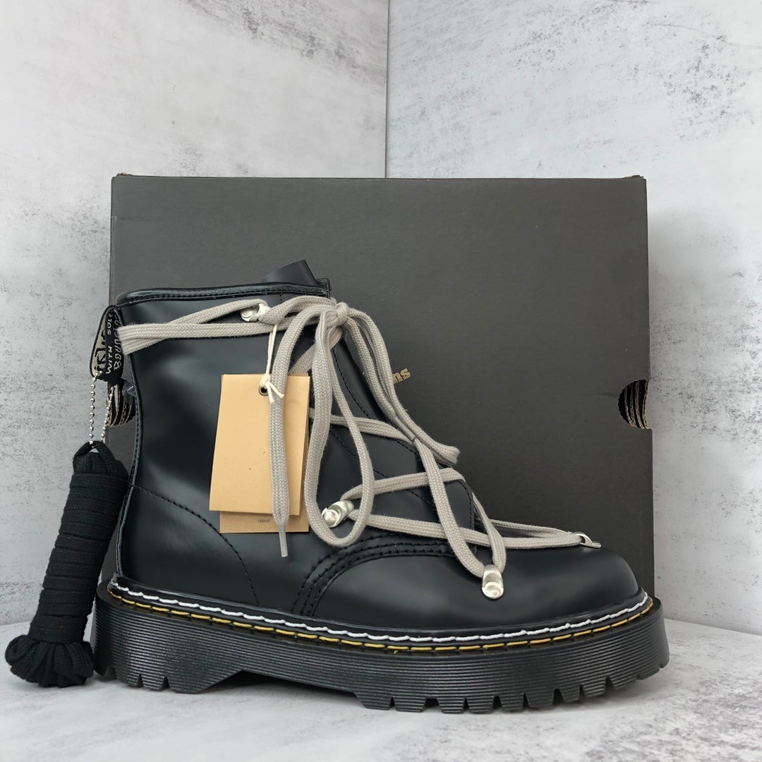 Rick Owens x Dr.Martens Laced Ankle Boots "Black"