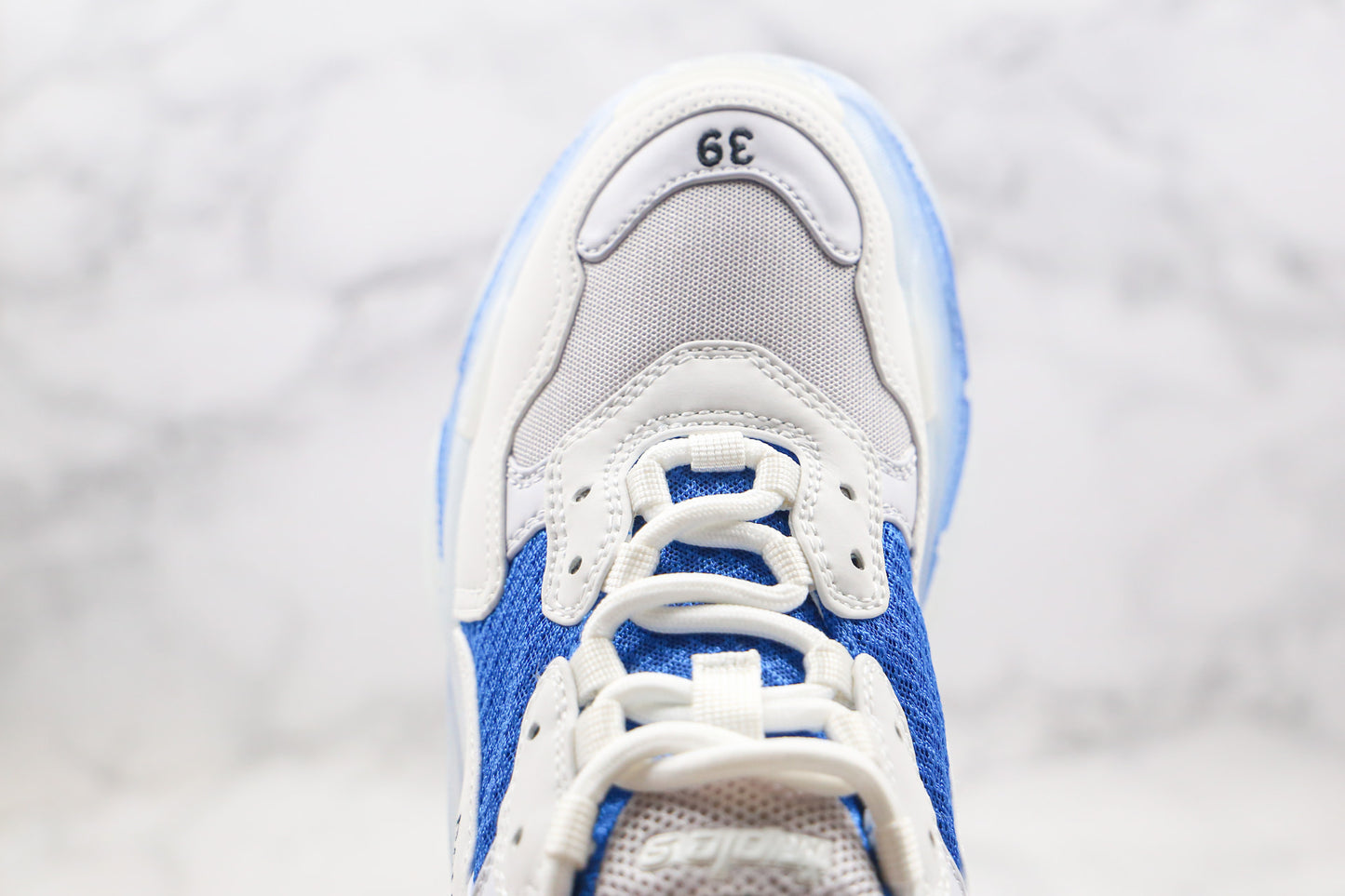 Balenciaga Triple S "White-Blue Clear Sole"
