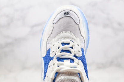 Balenciaga Triple S "White-Blue Clear Sole"
