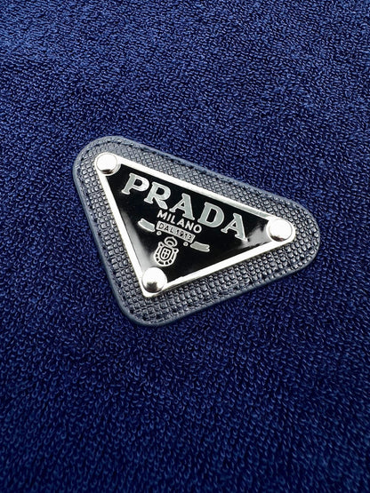 Prada Terry Towelling T-Shirt "Blue"
