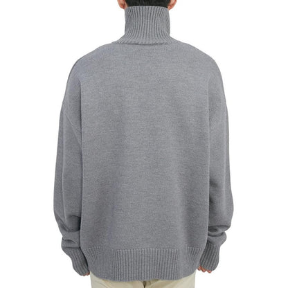 AMI Paris Ami De Coeur Turtleneck Sweater "Grey"