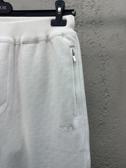 Dior Track Pants "White Cahsmere and Cotton Knit"