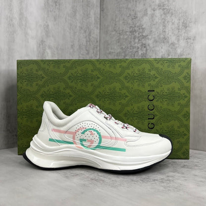 Gucci Run "White-Pink-Turquoise"