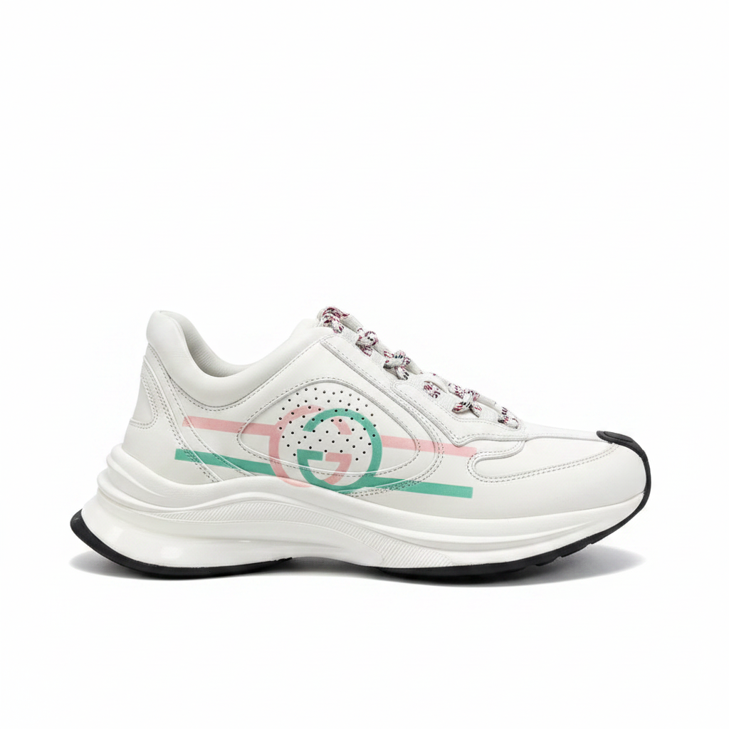 Gucci Run "White-Pink-Turquoise"