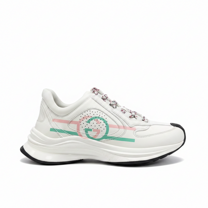 Gucci Run "White-Pink-Turquoise"