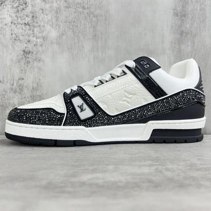 Louis Vuitton Trainers "Black-White" Crystals