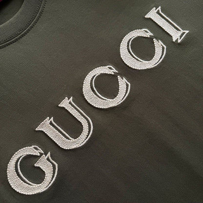Gucci Cotton Jersey T-shirt with Embroidery "Green"