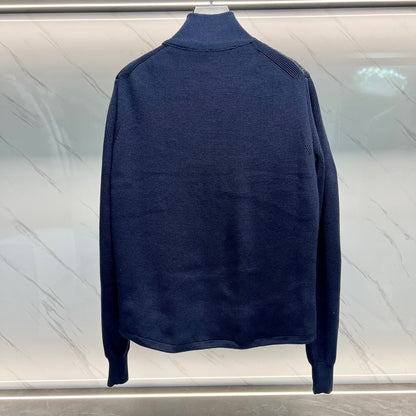 Dior Oblique Jacket Virgin Wool Knit "Navy Blue"