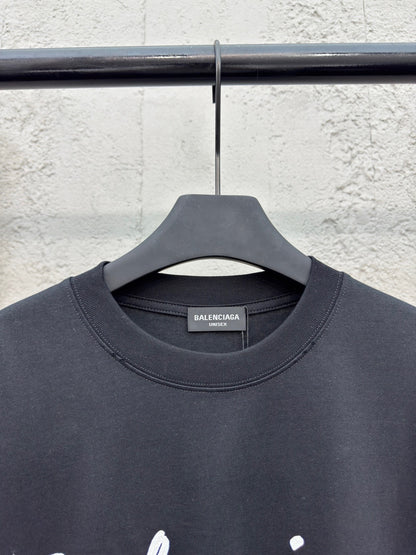 Balenciaga Script Logo T-Shirt "Black"
