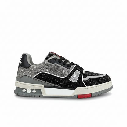 Louis Vuitton LV Trainers "Black-Grey" Crystals