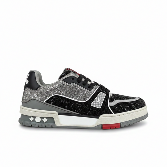 Louis Vuitton LV Trainers "Black-Grey" Crystals