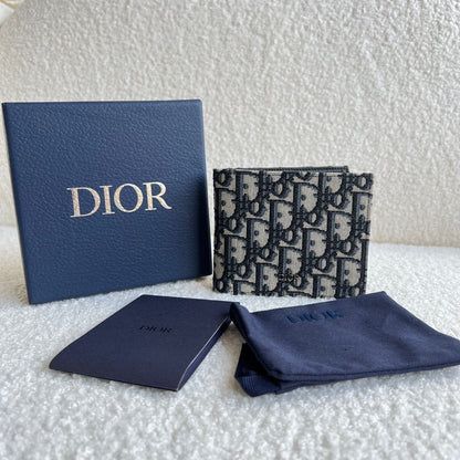 Dior Oblique Jacquard Bifold Wallet