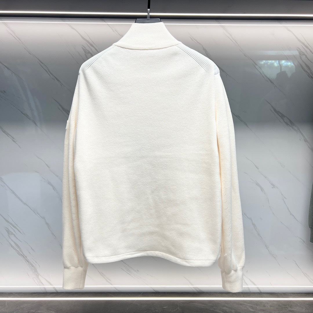 Dior Oblique Jacket Virgin Wool Knit "White"