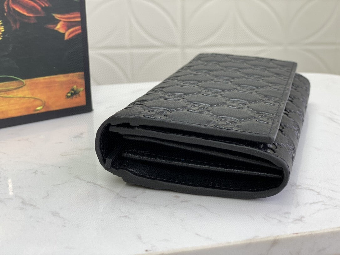 Gucci Guccissima Leather Long Wallet