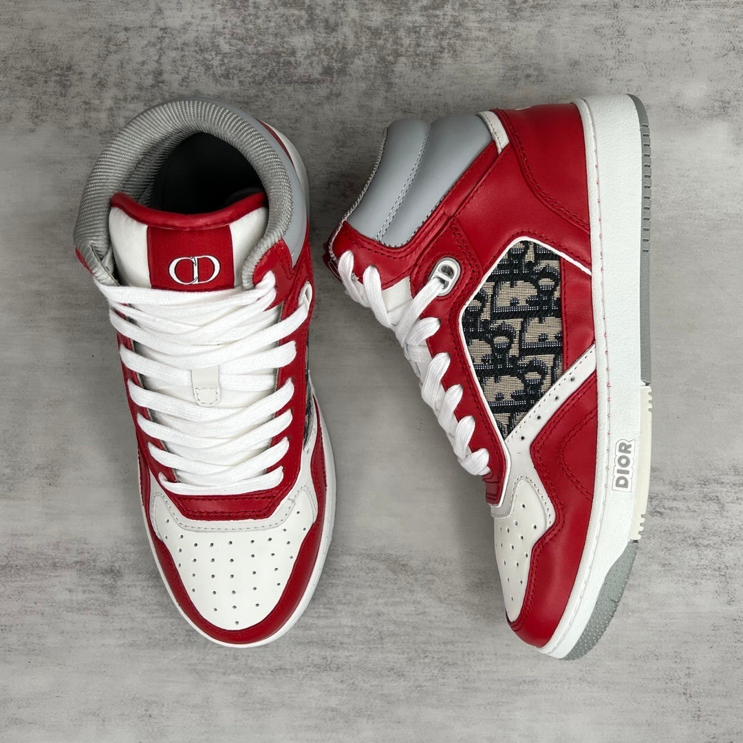 Dior B27 High-Top "White-Red-Beige"