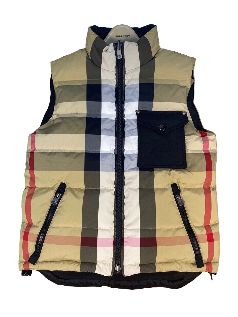 Burberry Reversible Down Vest "Black" and "Beige"