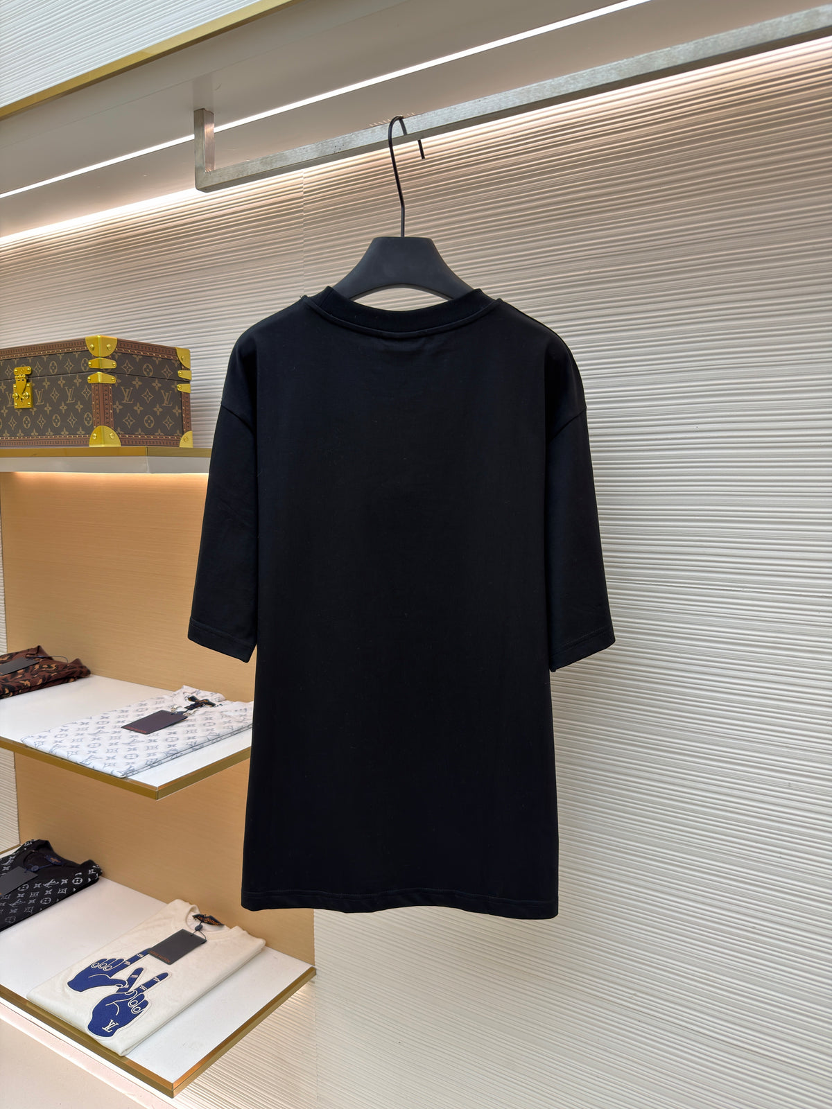 Gucci Cotton T-shirt with Muted Web "Black"