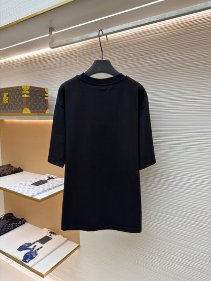 Gucci Cotton T-shirt with Muted Web "Black"
