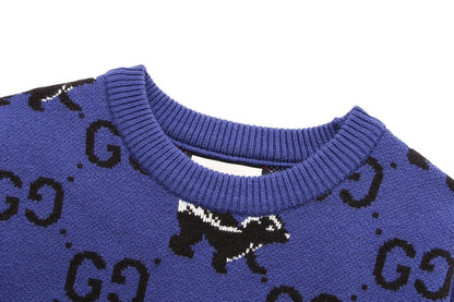 Gucci GG and Skunk Sweater "Purple-Black"