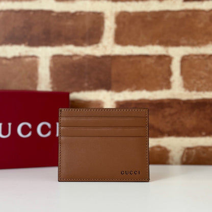 Gucci GG Emblem Embossed Card Case