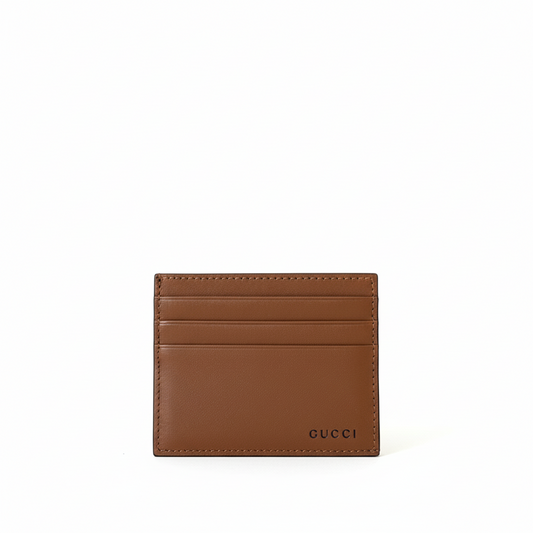 Gucci GG Emblem Embossed Card Case