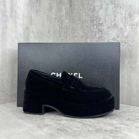Chanel Loafers "Black Suede"