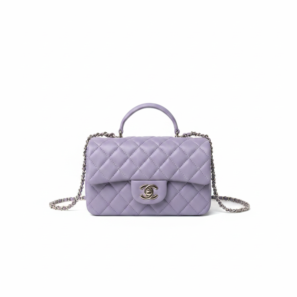 Chanel Large Flap Bag With Top Handle