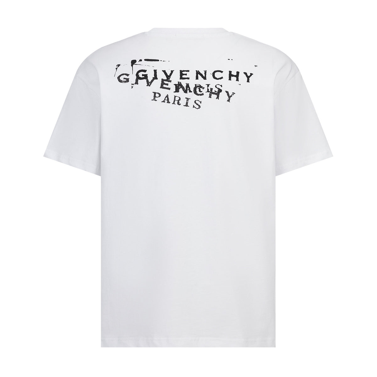 Givenchy T-shirt in Cotton with Givenchy Stamp Print "White"