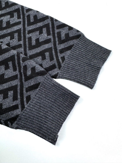 Fendi FF Monogram Sweater "Grey-Black"